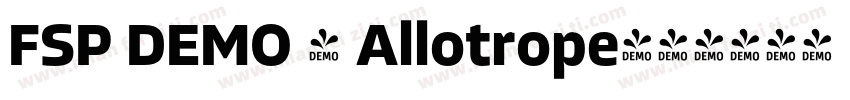 FSP DEMO - Allotrope字体转换